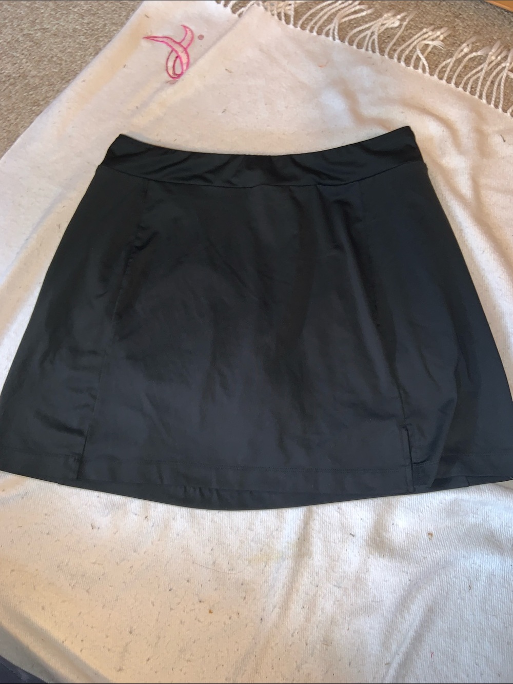Lady Hagen Black A-Line Skort-Style Golf Skirt Large